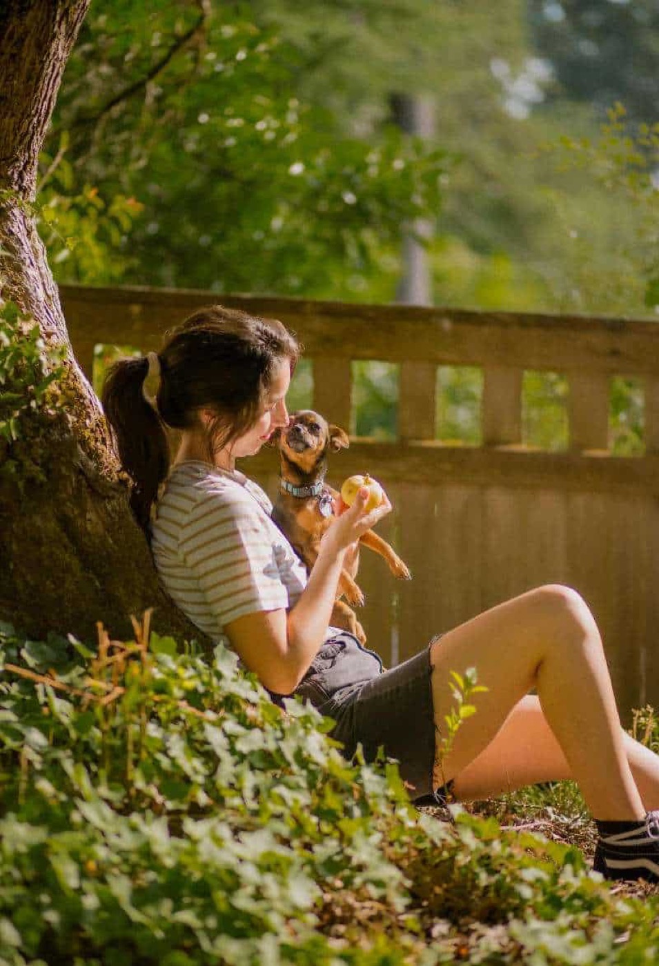 Prevent your dog from eating its poop.